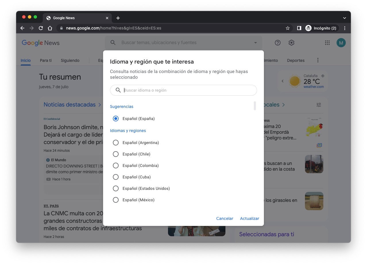 Google News: qué es y cómo configurarlo a tu gusto