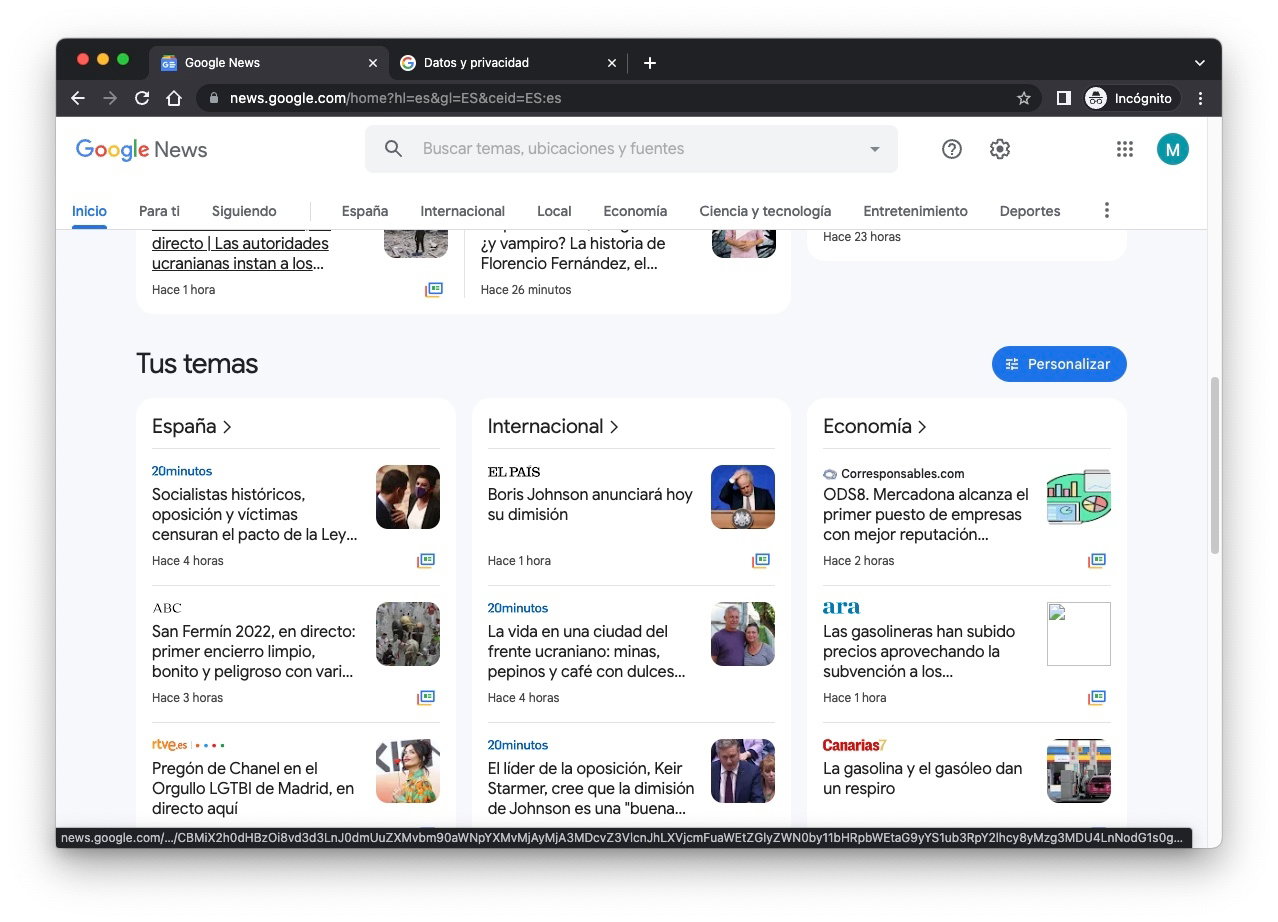 Google News: qué es y cómo configurarlo a tu gusto