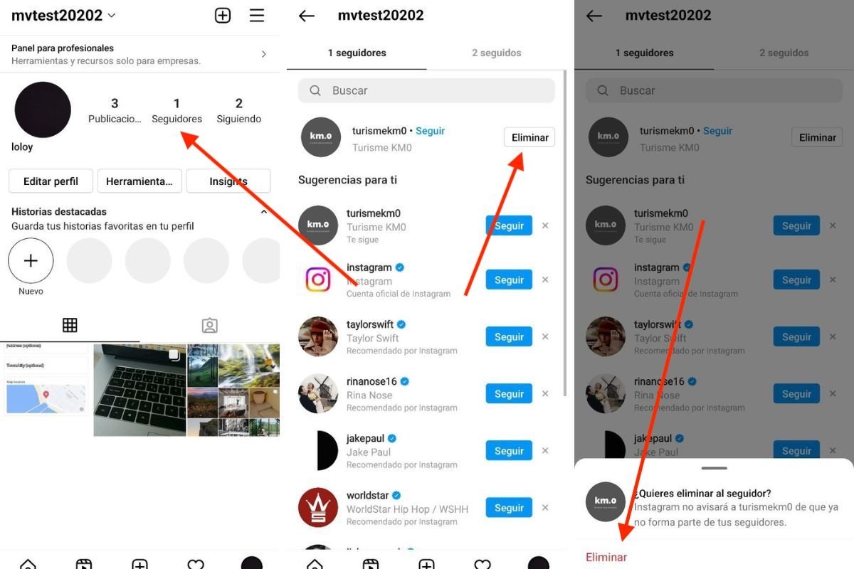 Cómo eliminar seguidores de Instagram paso a paso