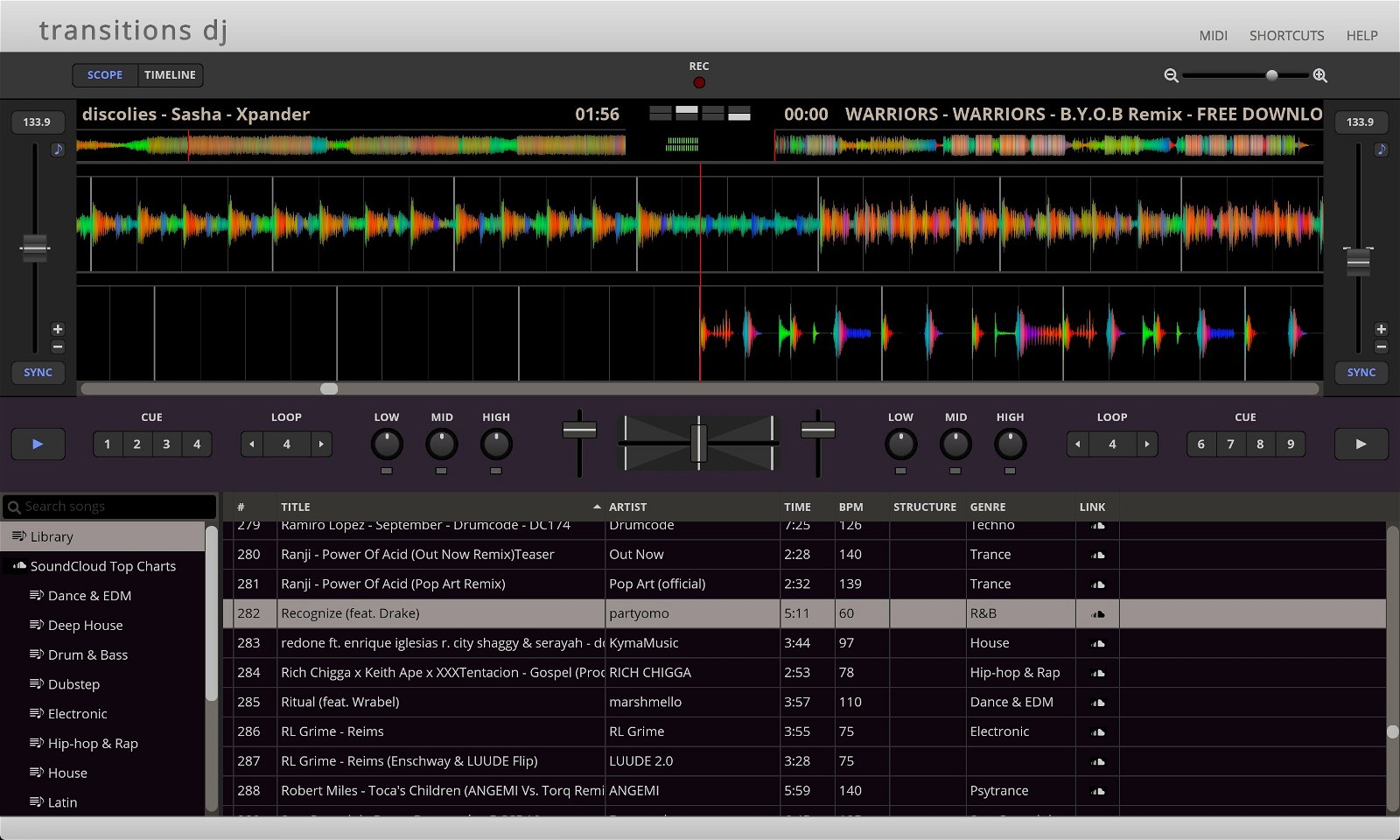 Mesa de mezclas online: así puedes mezclar música gratis y online