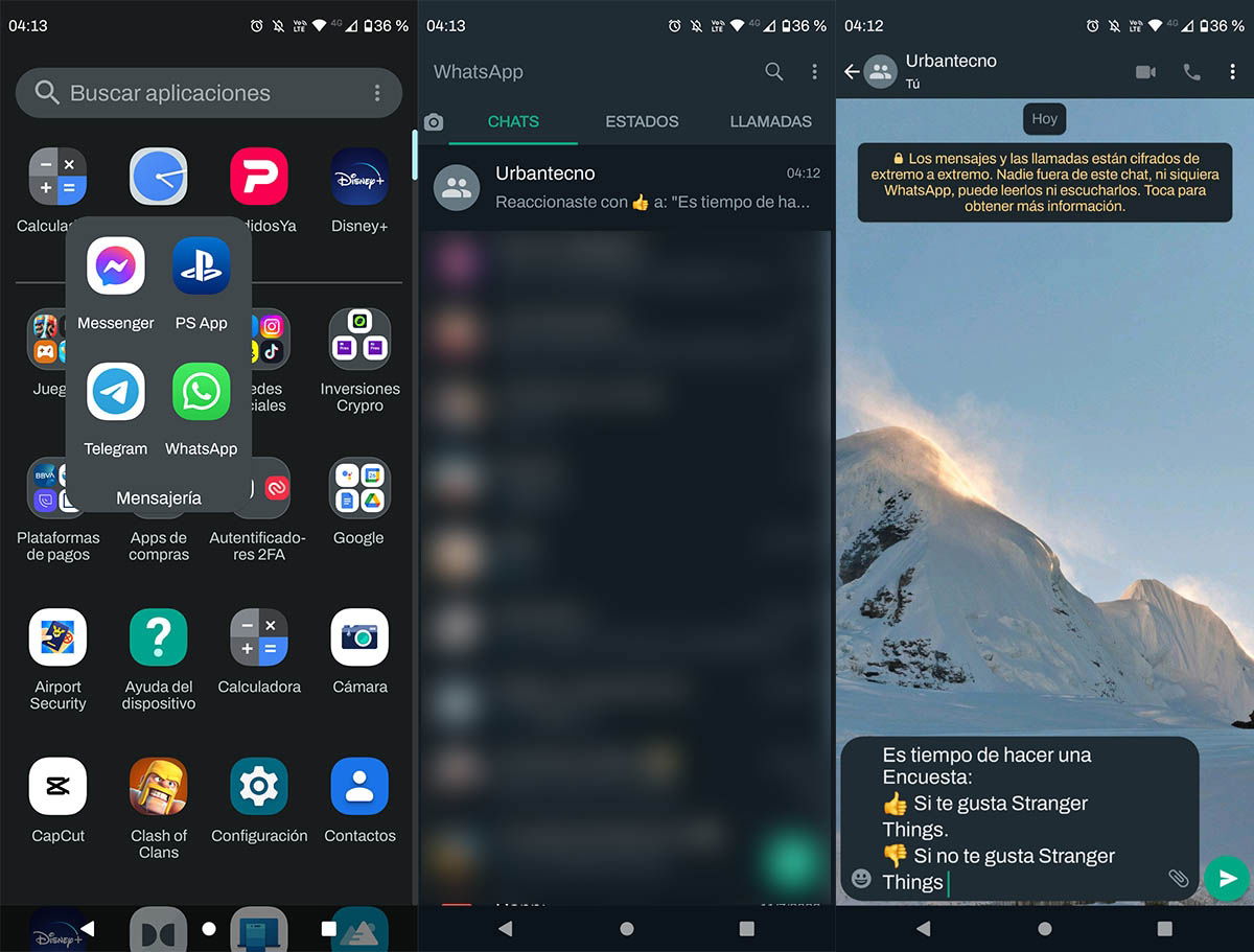Publicar encuesta en WhatsApp