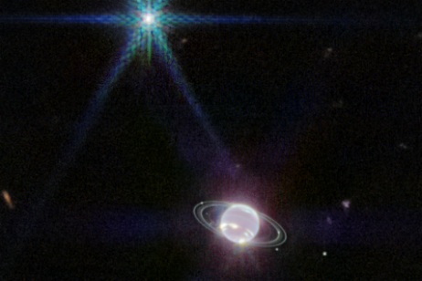 El brillo cegador de Neptuno es la última y espectacular imagen que nos ofrece el telescopio espacial James Webb