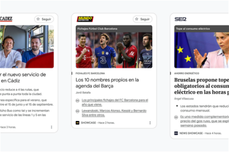Los periódicos más importantes de España llegan a tus dispositivos de la mano de News Showcase de Google