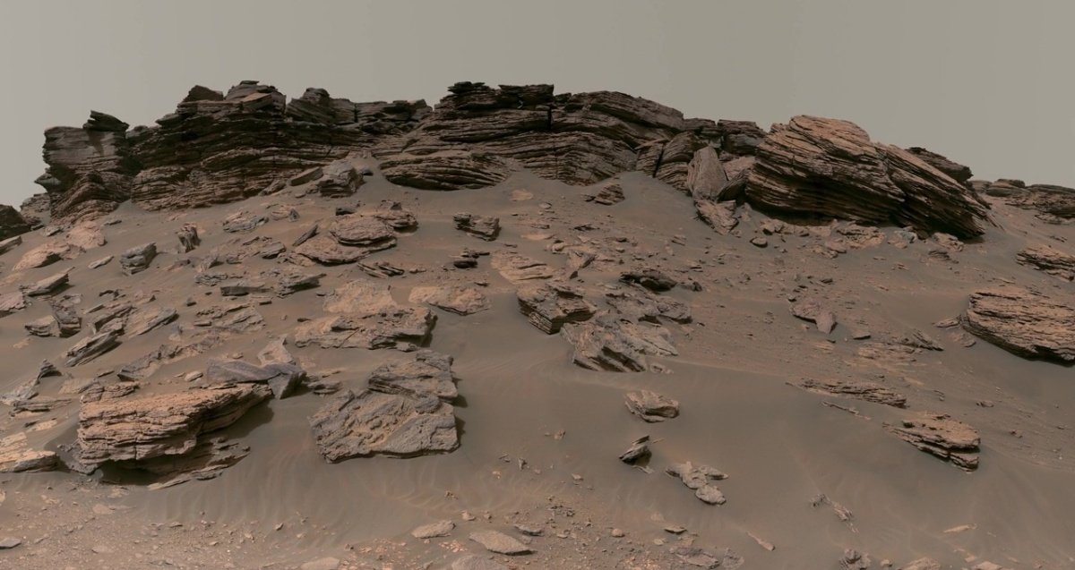 Esta captura forma parte de la imagen de mas resolución obtenida de Marte