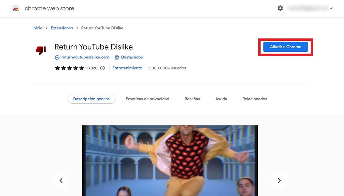 Cómo ver los dislikes de un vídeo de YouTube
