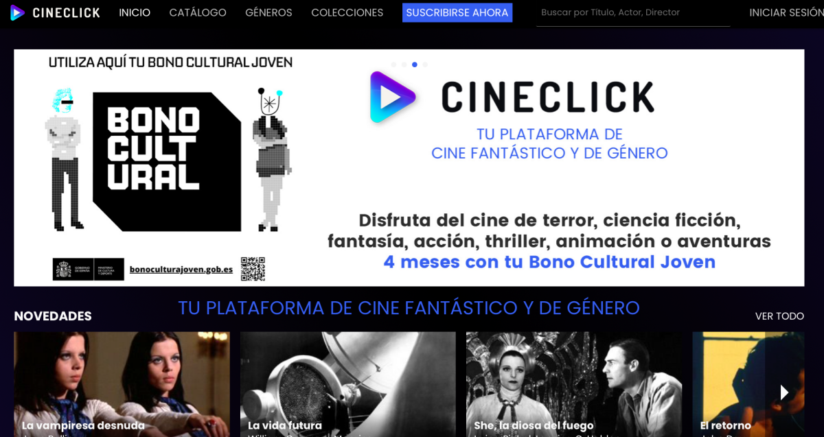 Puedes canjear el Bono Cultural para pagar cuatro meses de Cineclick