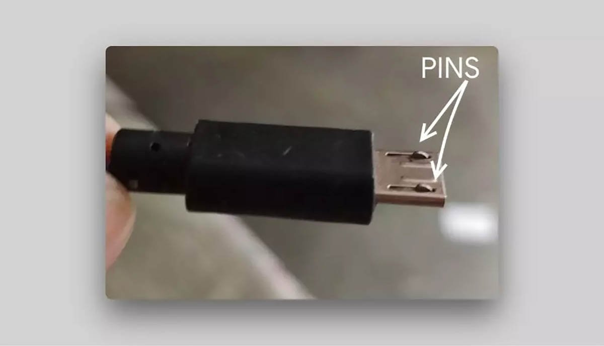 Arreglar pines del cable USB