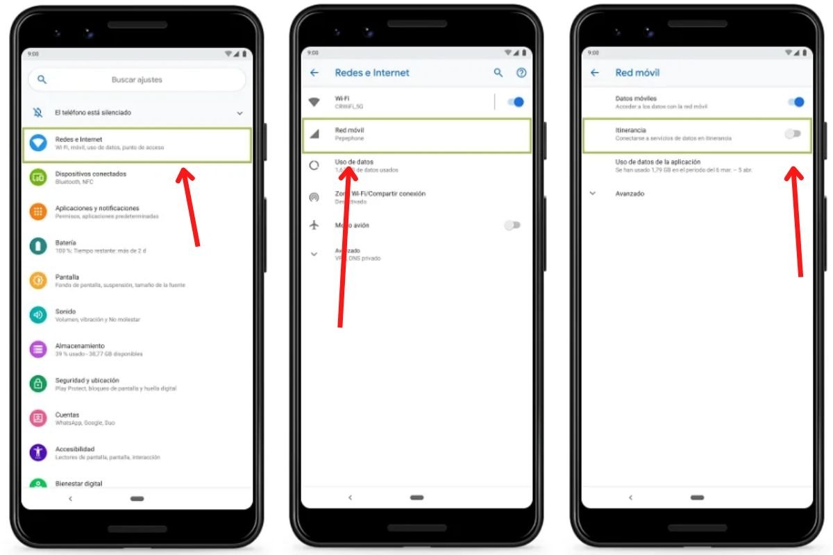 Cómo activar el roaming o itinerancia de datos en Android