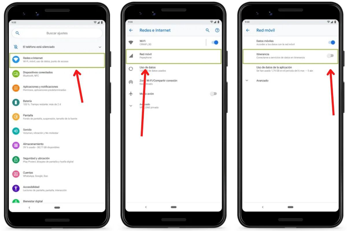 Cómo activar el roaming o roaming de datos en Android