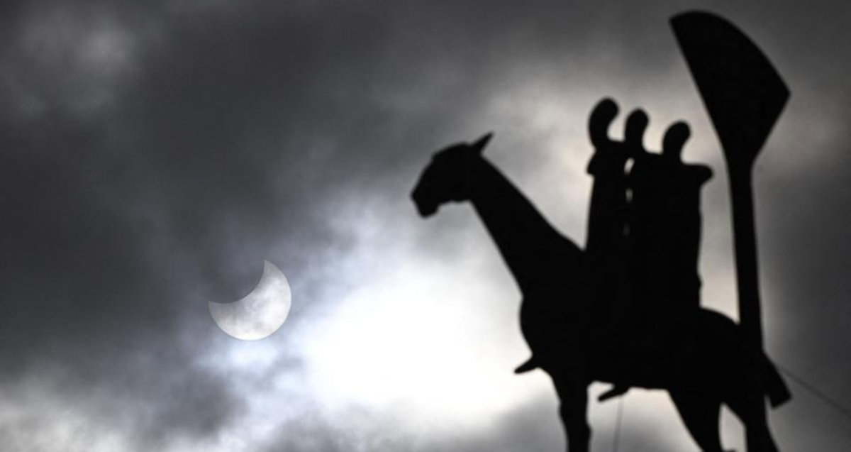 Desde Suecia, a pesar de las nubes, también se pudo seguir el eclipse solar