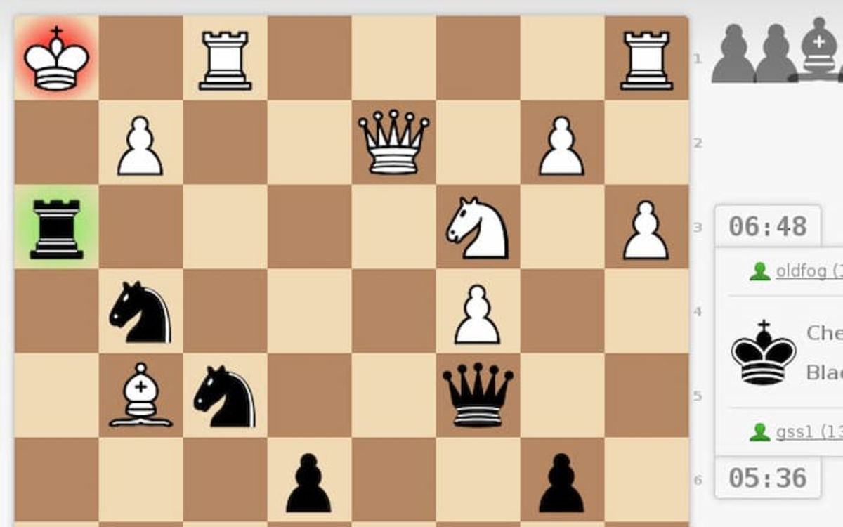 Em Lichess você poderá participar de partidas de xadrez rapidamente