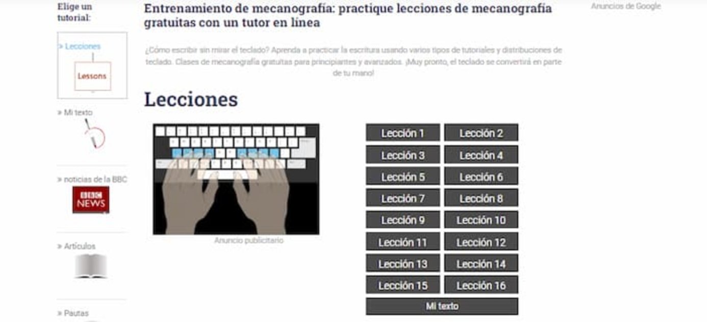 Las mejores páginas para aprender mecanografía online y gratis