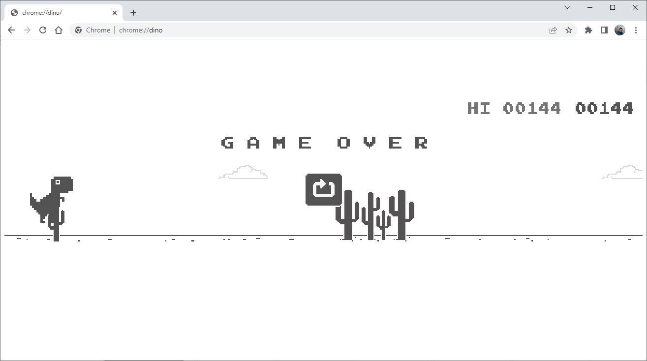 Chrome Dino online - Jugar al Dinosaurio de Google (T-Rex) gratis