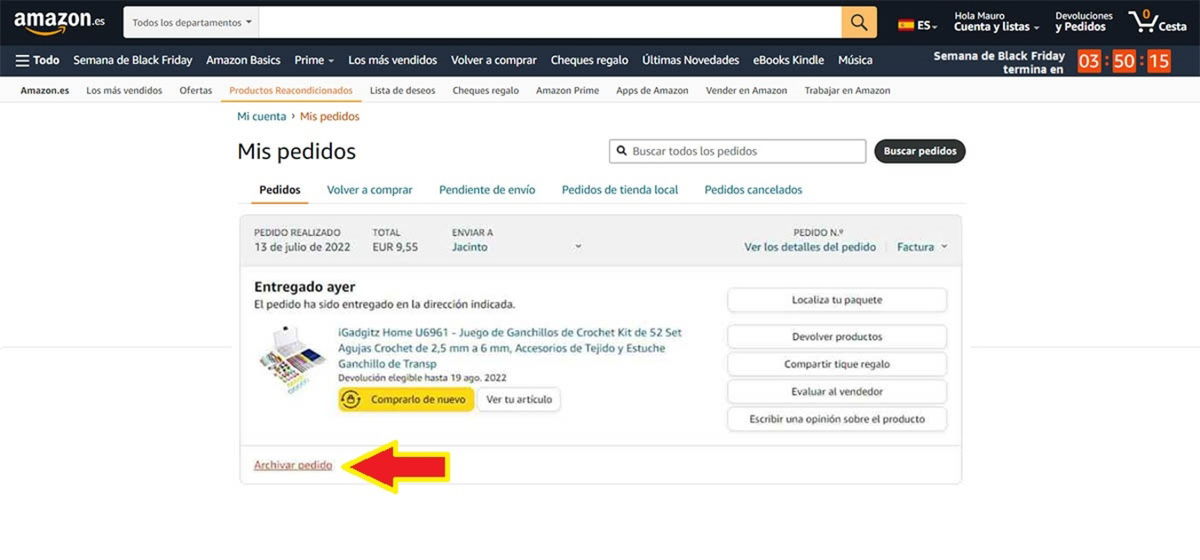 How to delete Amazon purchase history GEARRICE