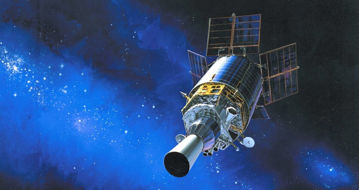 IMEWS 1 pictured in outer space