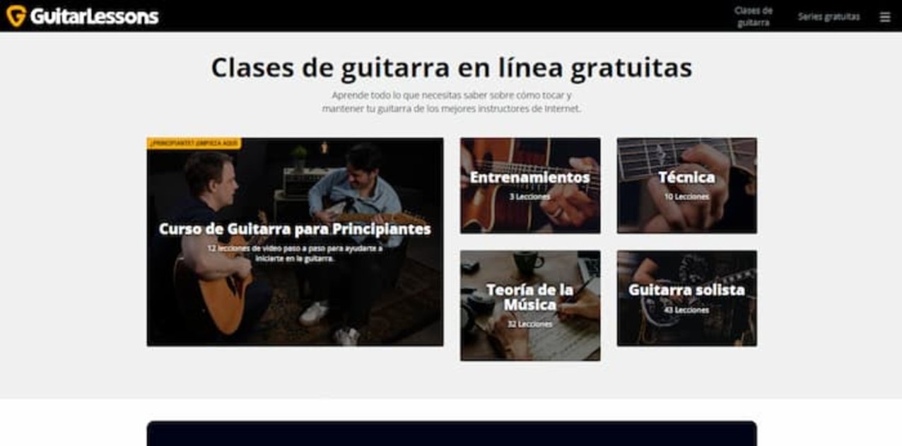 Muchas lecciones te esperan en esta web para aprender a tocar la guitarra
