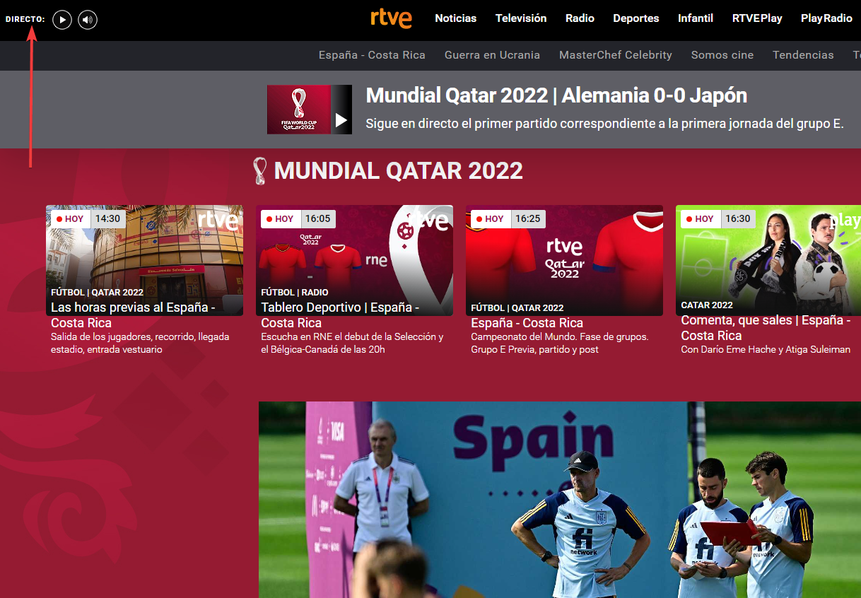Mundial de Qatar en la web