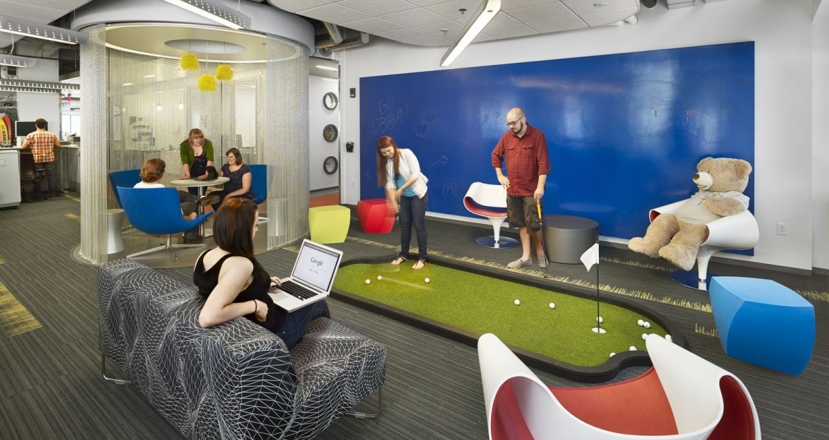 Perhaps if there weren't so many distractions in the Google offices, its workers would be more productive.
