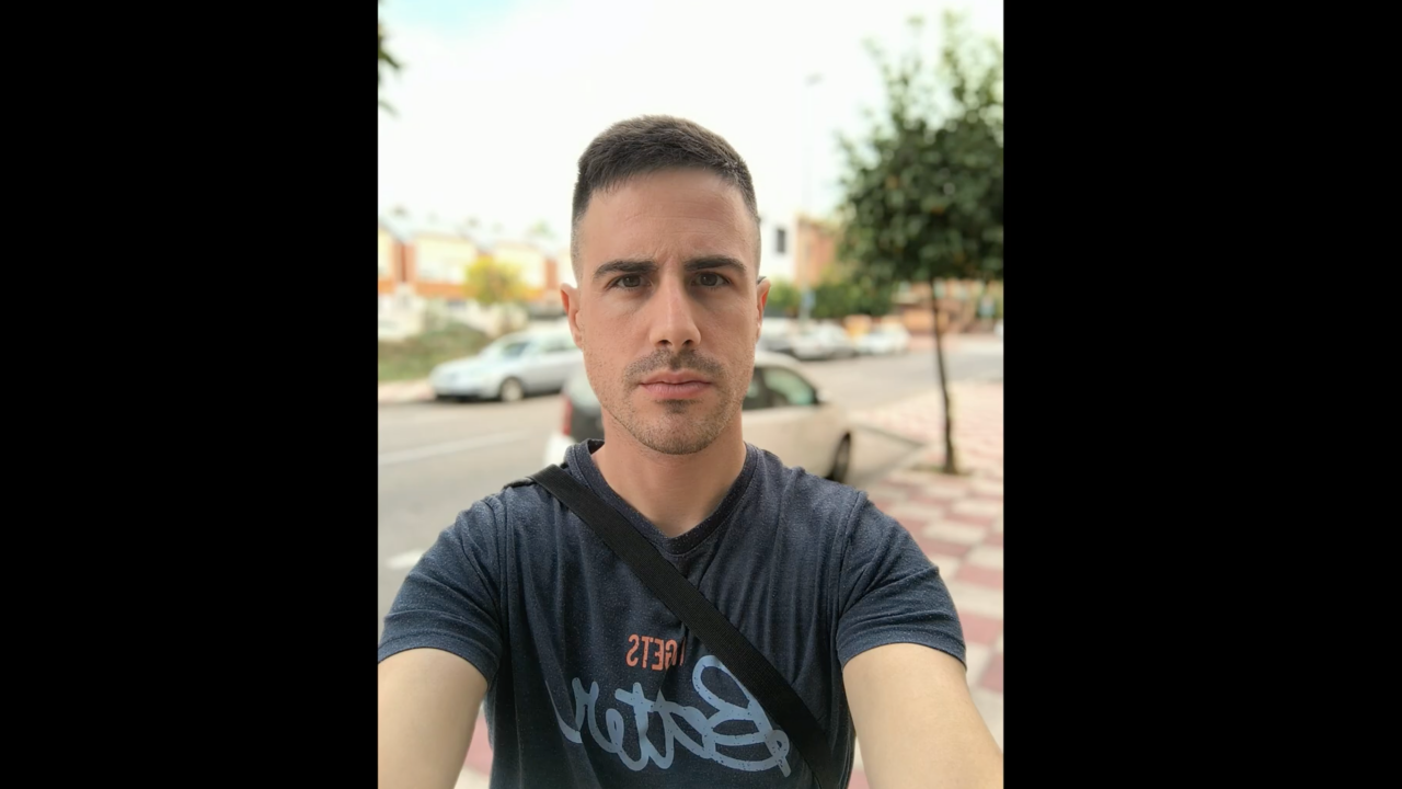 El modo retrato de la cámara delantera funciona bastante bien