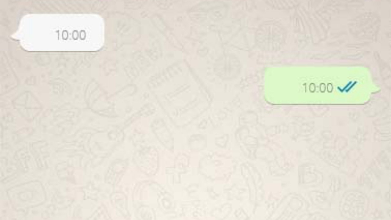 Este sería el ejemplo de la conversación de WhatsApp con mensajes en blanco