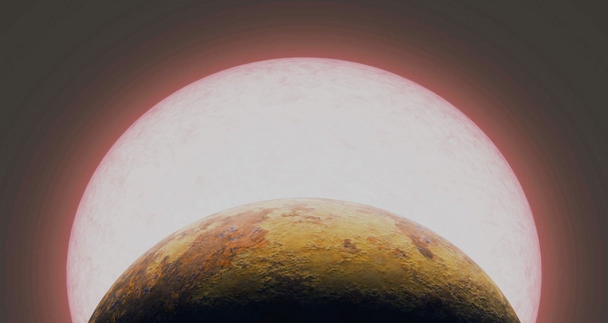 Illustration created by NASA to show what this huge planet would be like