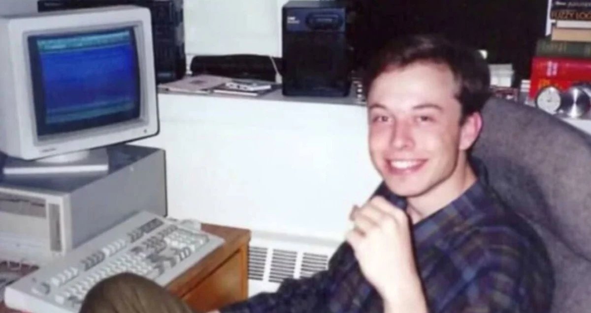 Stock image of a young Elon Musk