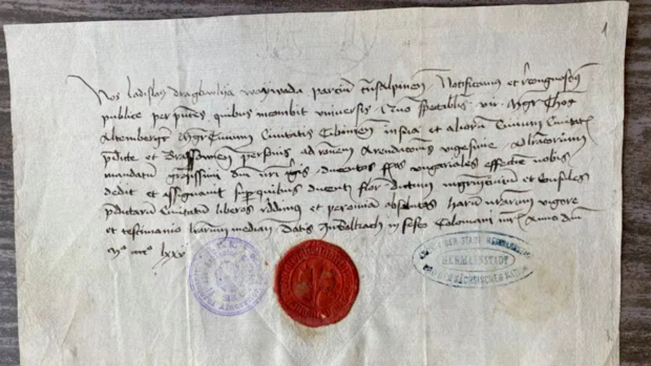 Imagen de archivo de una de las cartas escritas por Vlad