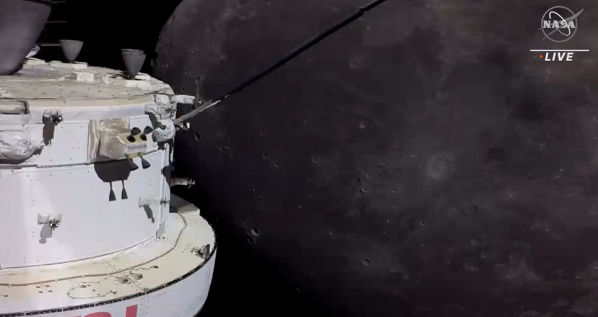 Imagen de la Luna desde la nave Orión de la NASA