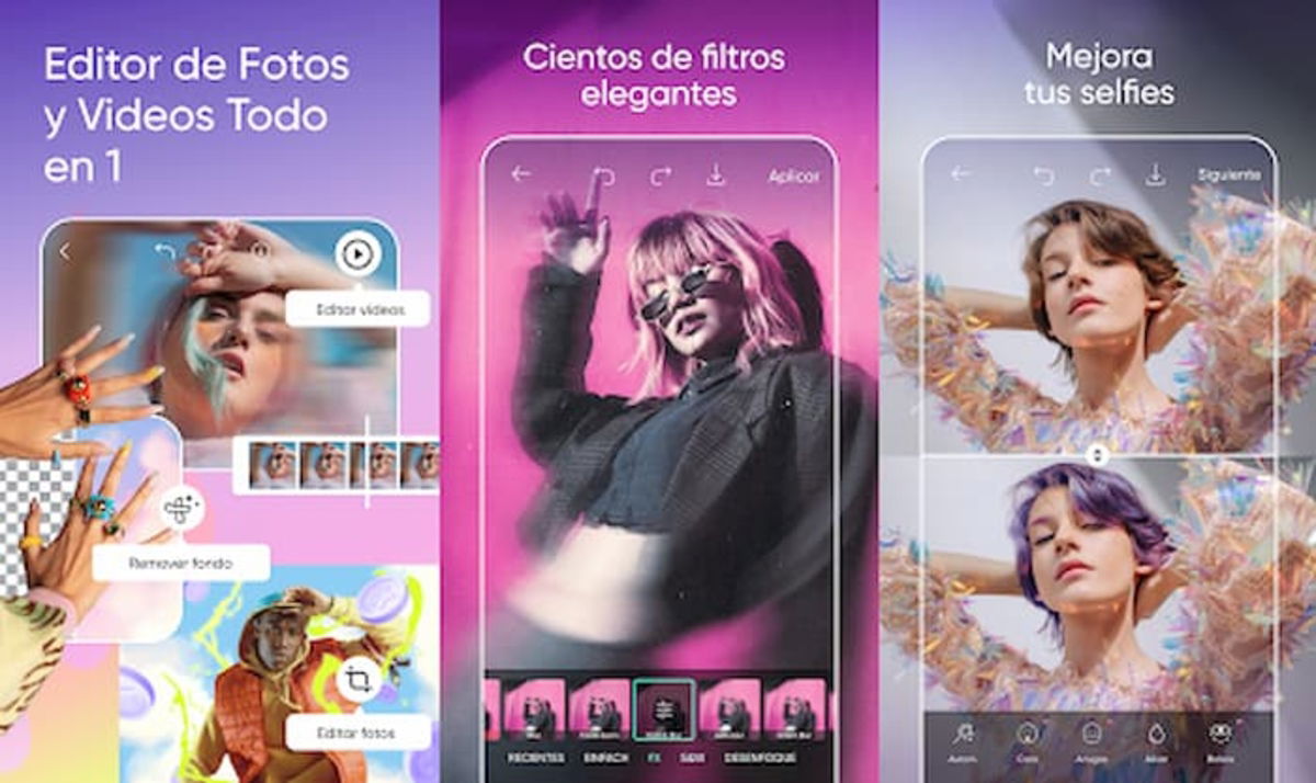 PicsArt edita el color de ojos usando una de las aplicaciones de edición más conocidas