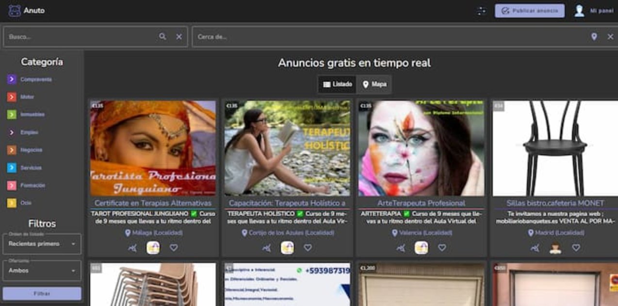Anuto es una interesante plataforma para publicar anuncios en tiempo real