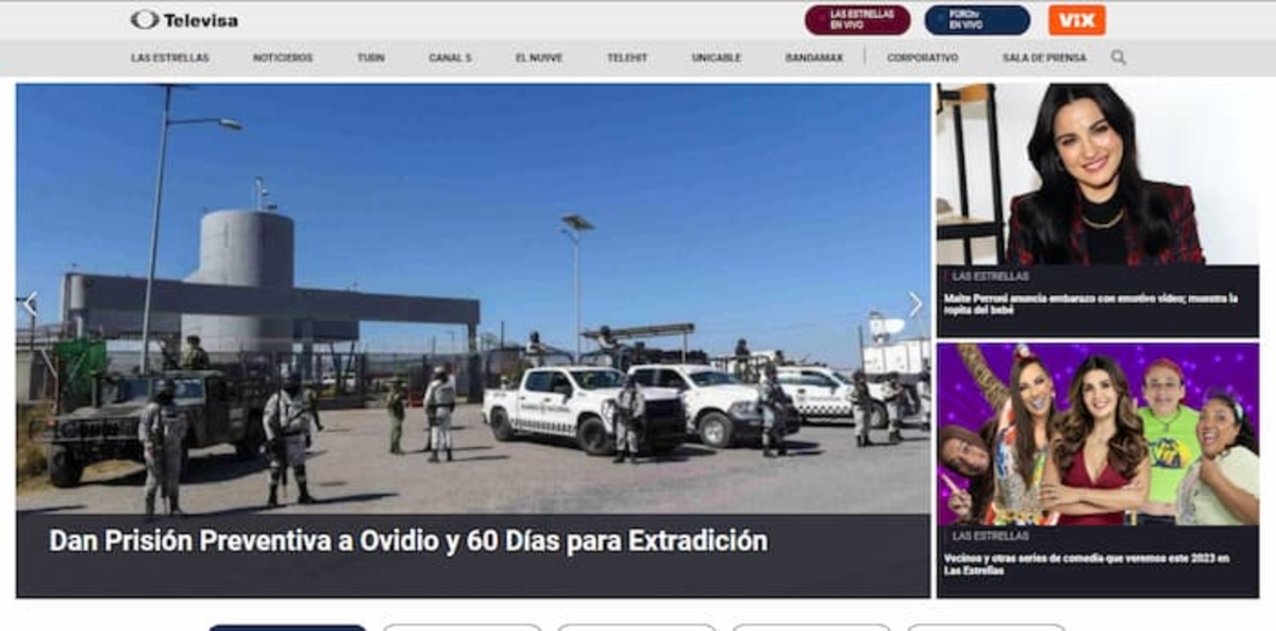 En la web de Televisa no solo encontrarás telenovelas, sino también noticias y otro tipo de contenido