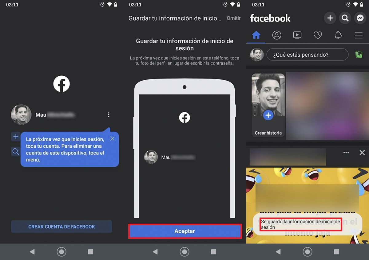 Facebook: cómo entrar sin tener que introducir la contraseña cada vez