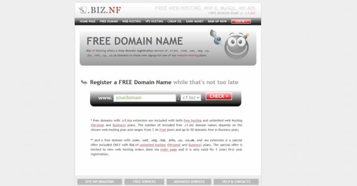 Esta es otra de las mejores alternativas para registrar tu dominio web gratis