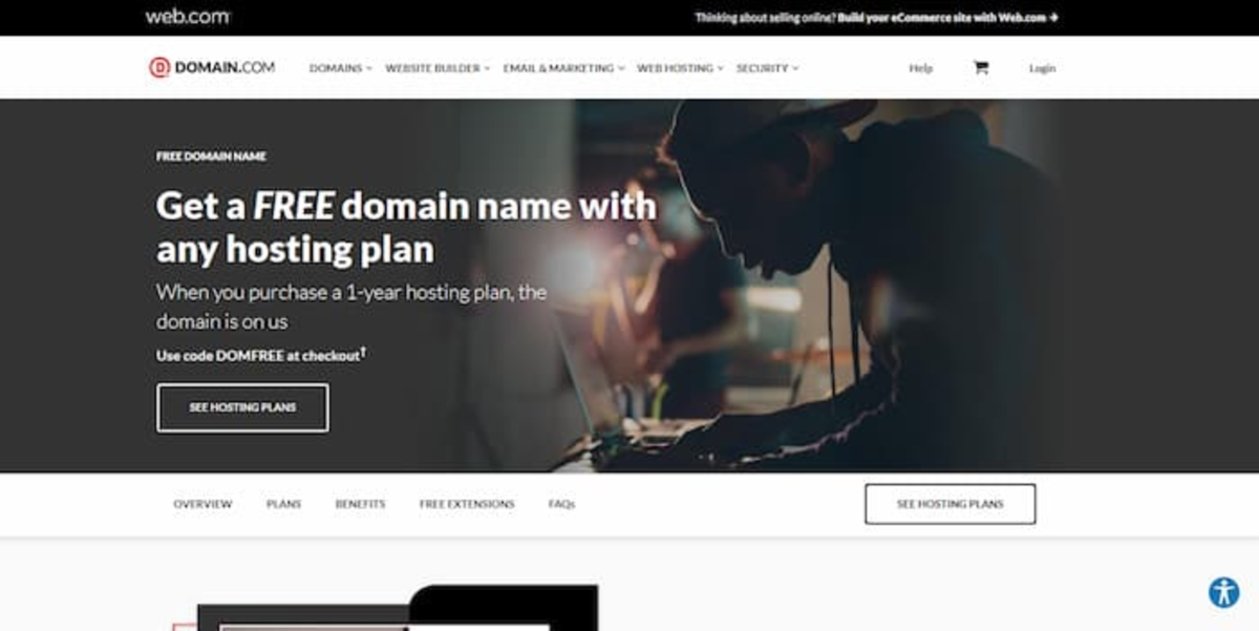 Esta web te permite registrar tu dominio gratis y utilizar las extensiones más populares