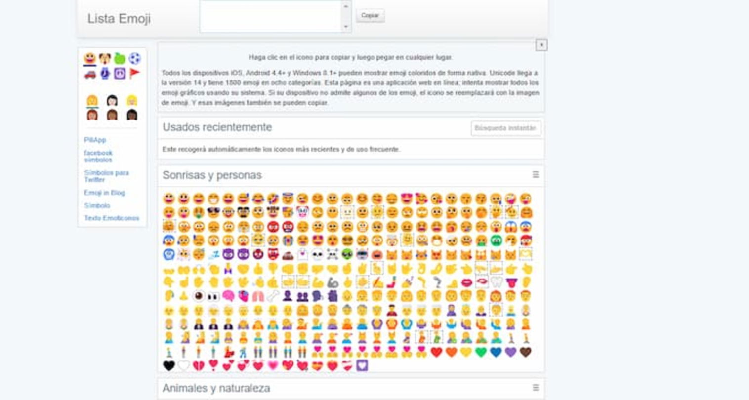 Emoticonos para Copiar y Pegar - Listos para usar en Wordpress