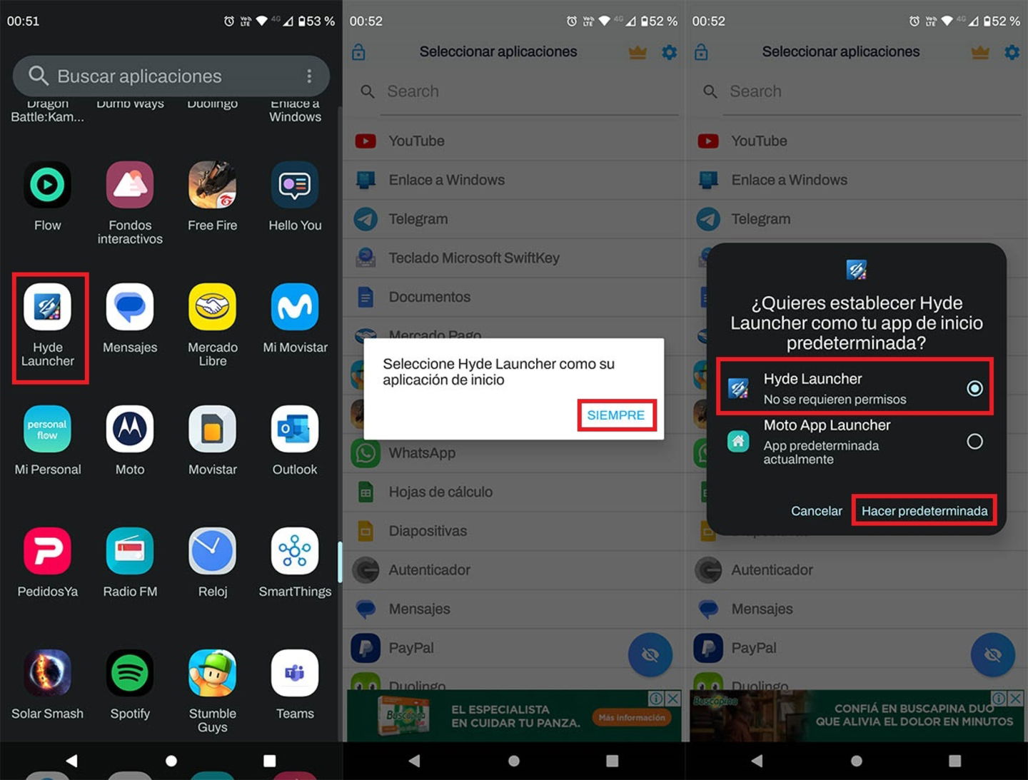 Instalar Hyde My Launcher en un móvil Android