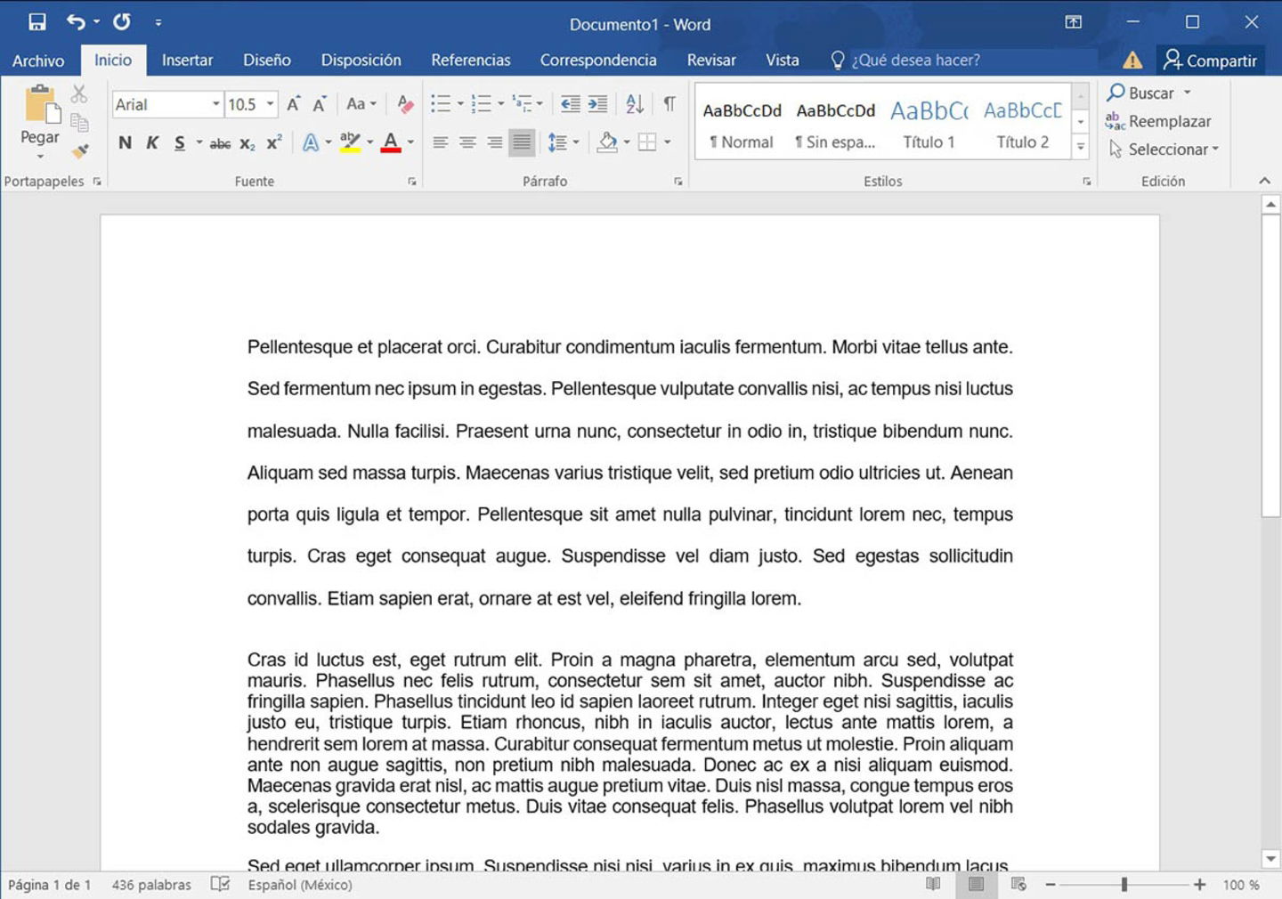 Line spacing in Word