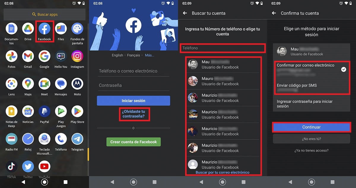Cómo entrar en Facebook sin contraseña