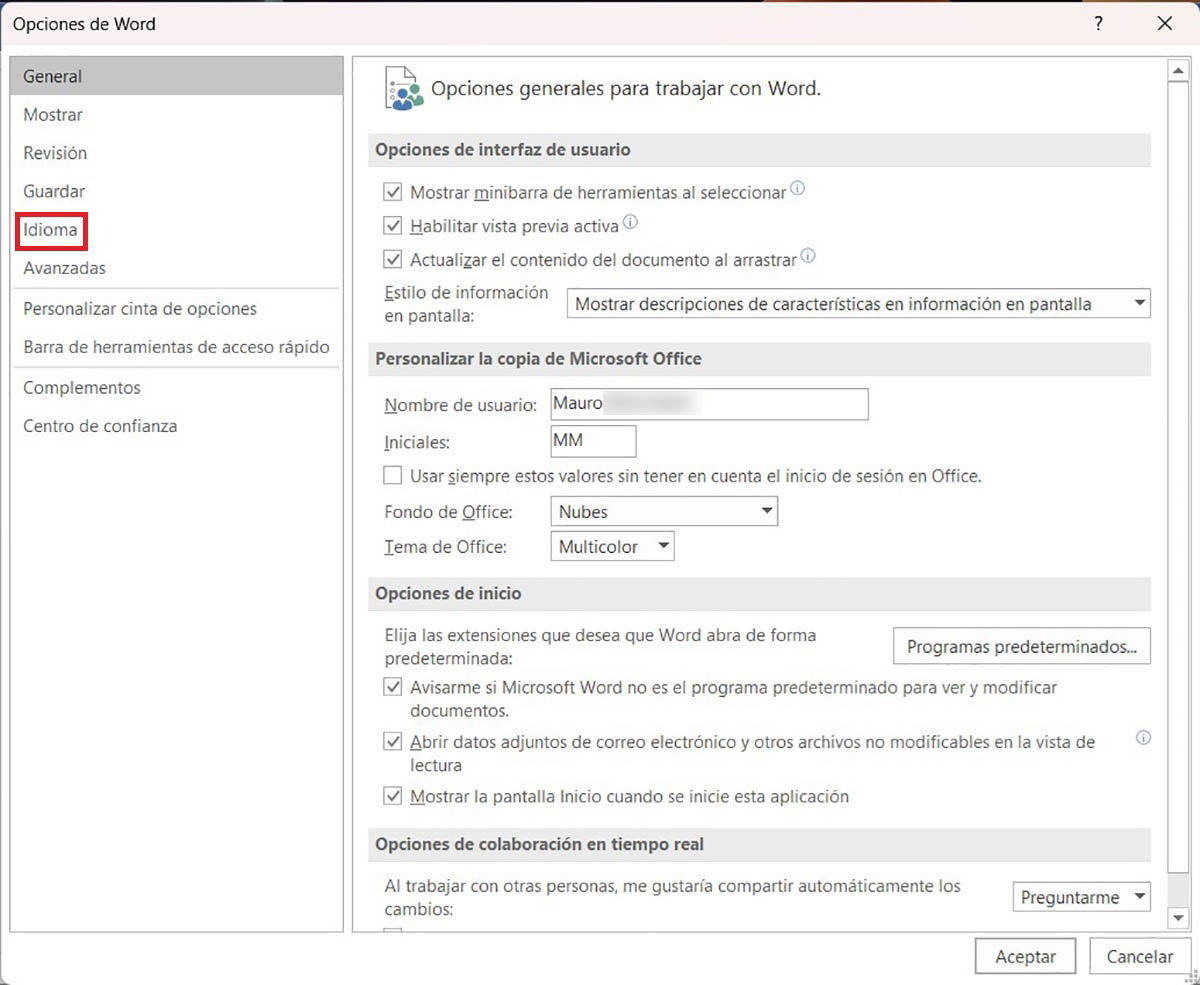 Cómo cambiar el idioma de Word paso a paso