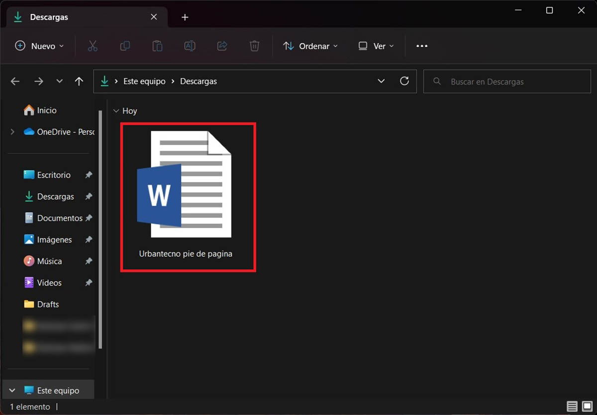 Abrir el documento de Microsoft Word a editar