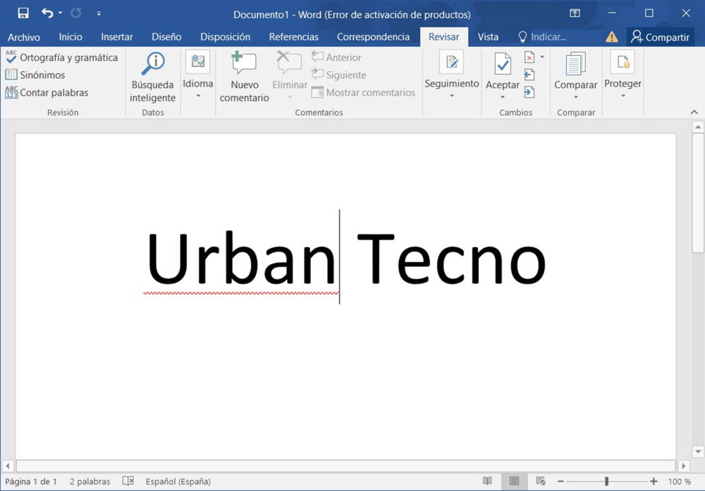 Ajustes del documento de Word