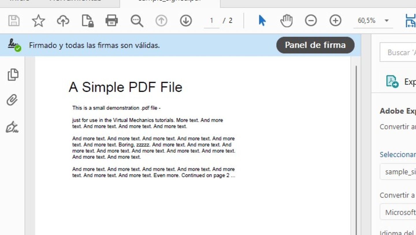 Cómo firmar un PDF con el certificado digital