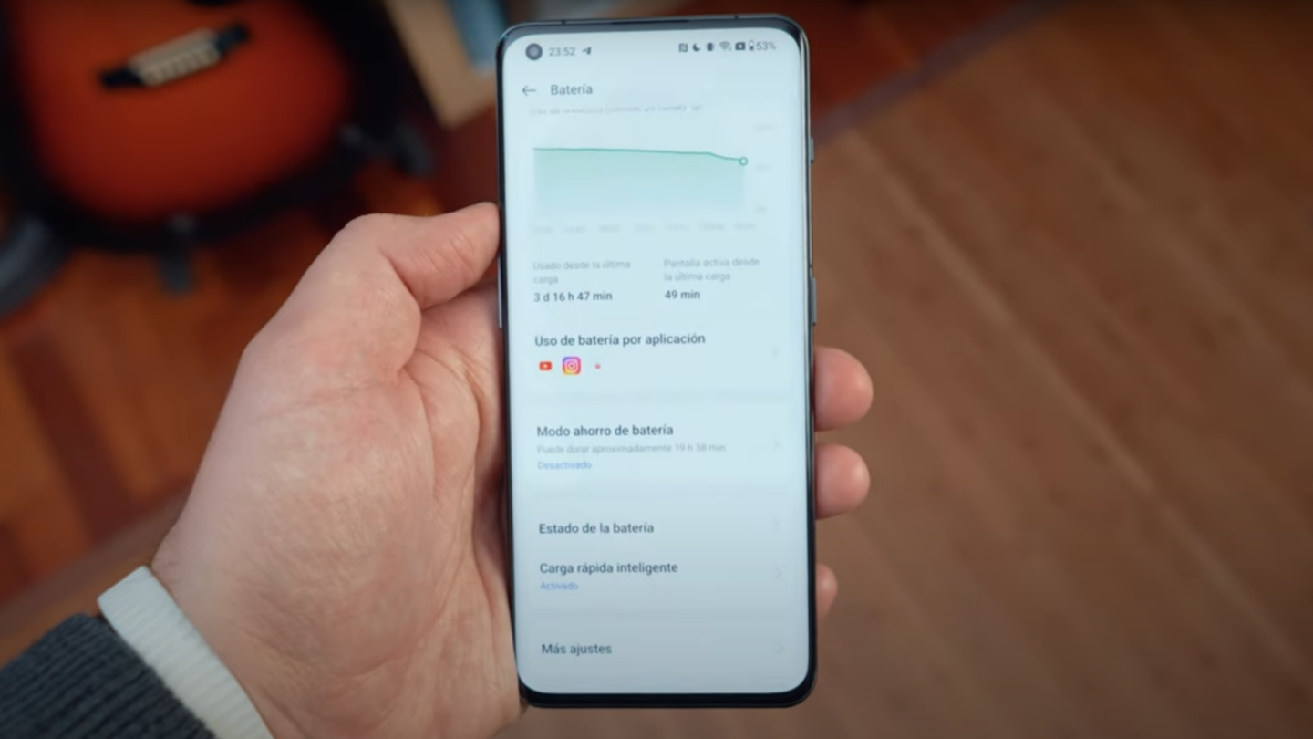 Captura de pantalla del OnePlus 11