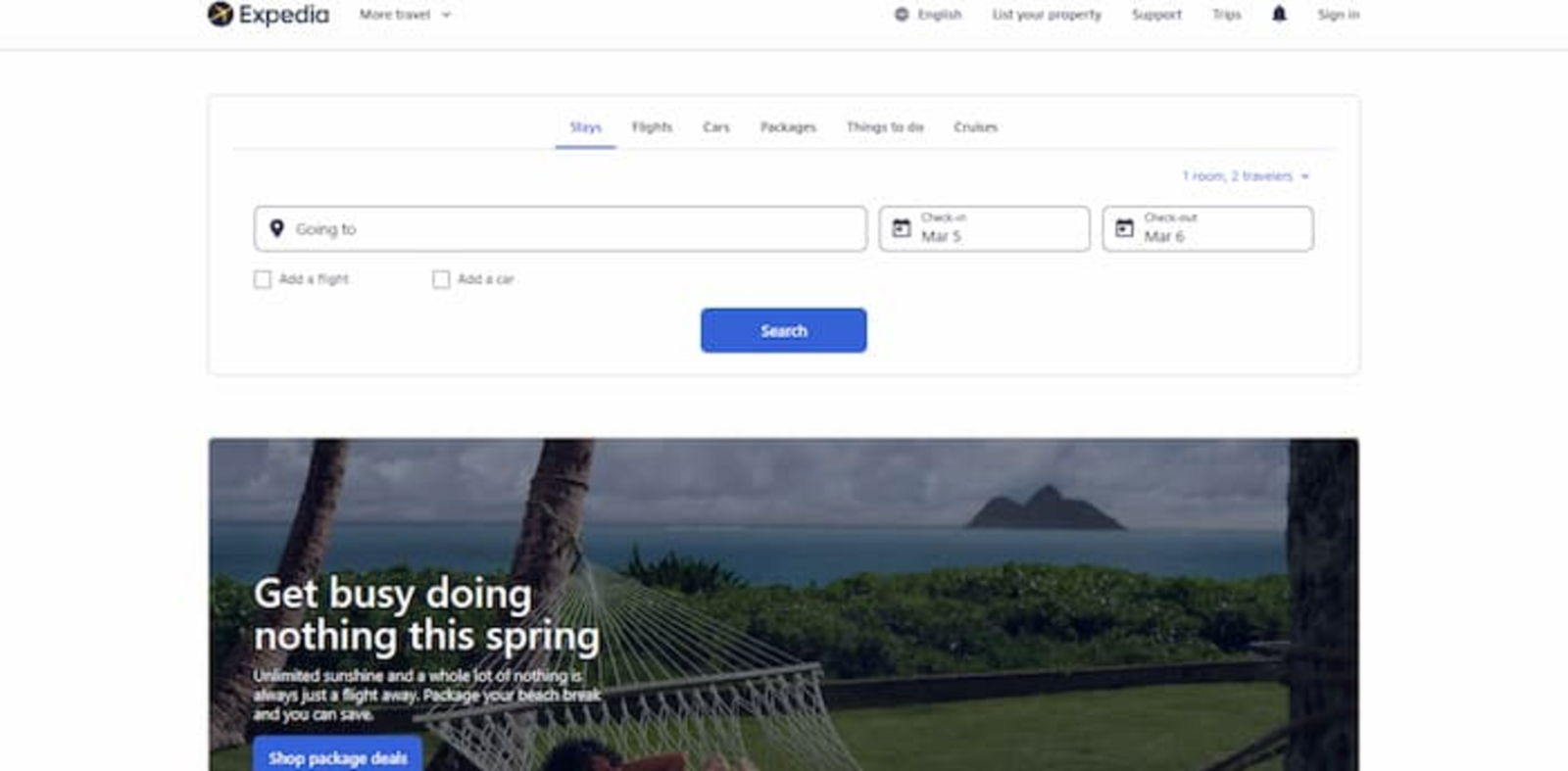Expedia es una de las plataformas más completas para reservar vuelos online