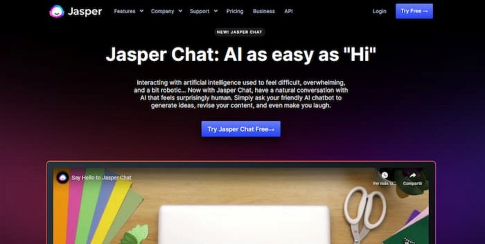 Jasper is a very powerful AI that can generate texts specialized in SEO and positioning