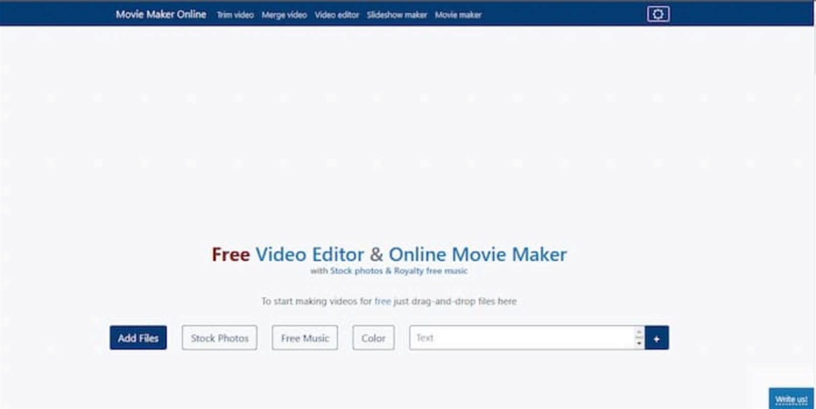 Movie Maker Online es una interesante solución para editar vídeos, aunque su interfaz es muy básica