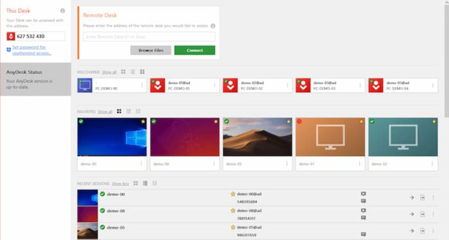 Realizar la conexión entre equipos con AnyDesk es muy sencillo, pues solo debes disponer del código secreto