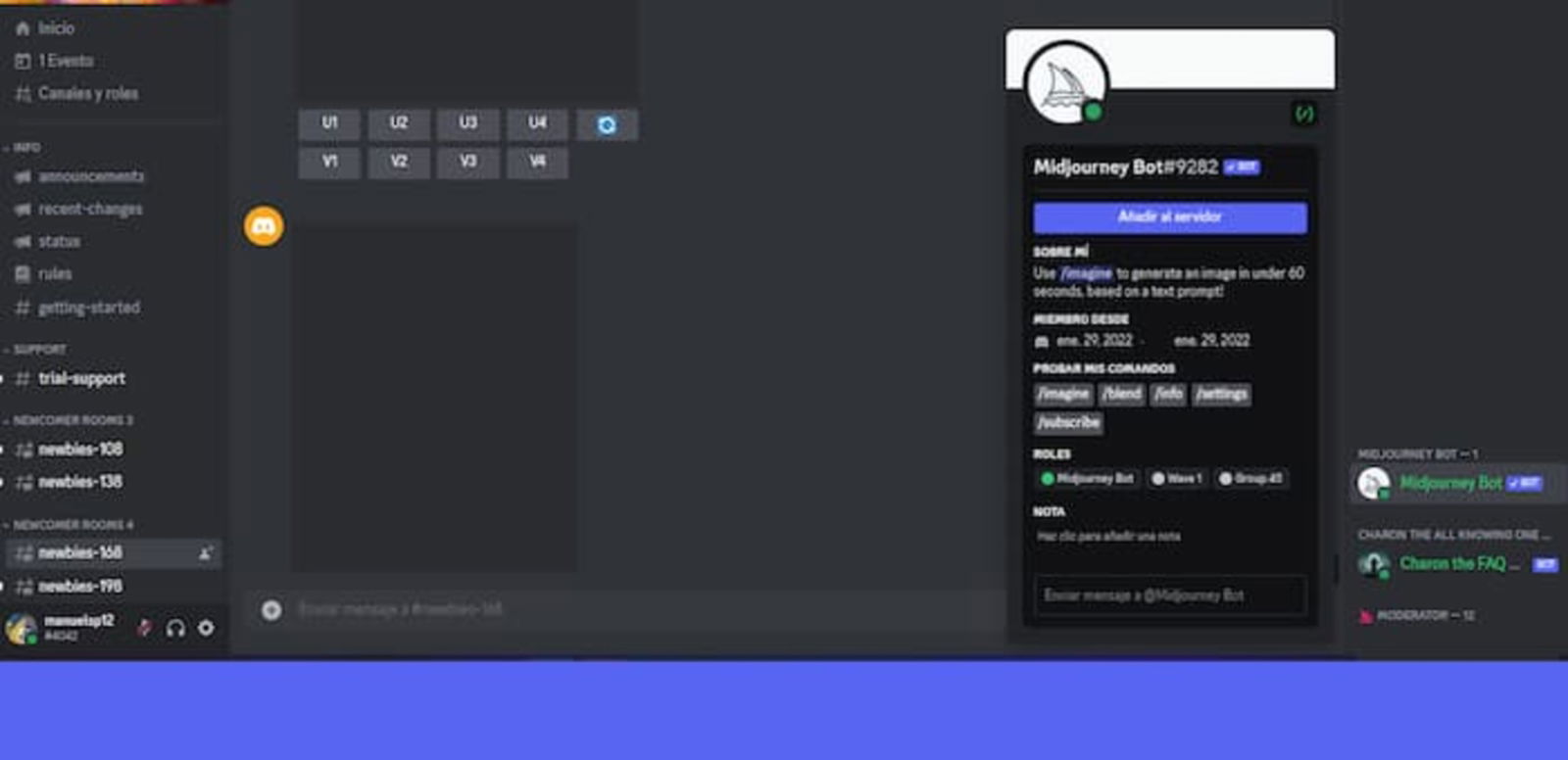 Así de fácil puedes añadir MidJourney a tu propio servidor de Discord