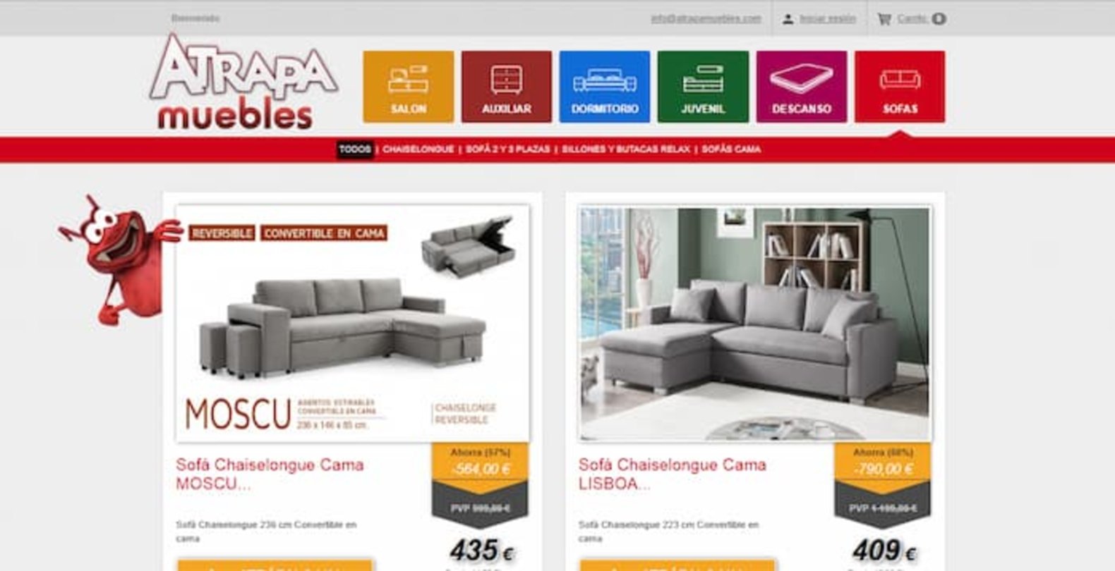 Las mejores 9 webs para comprar sofás baratos online