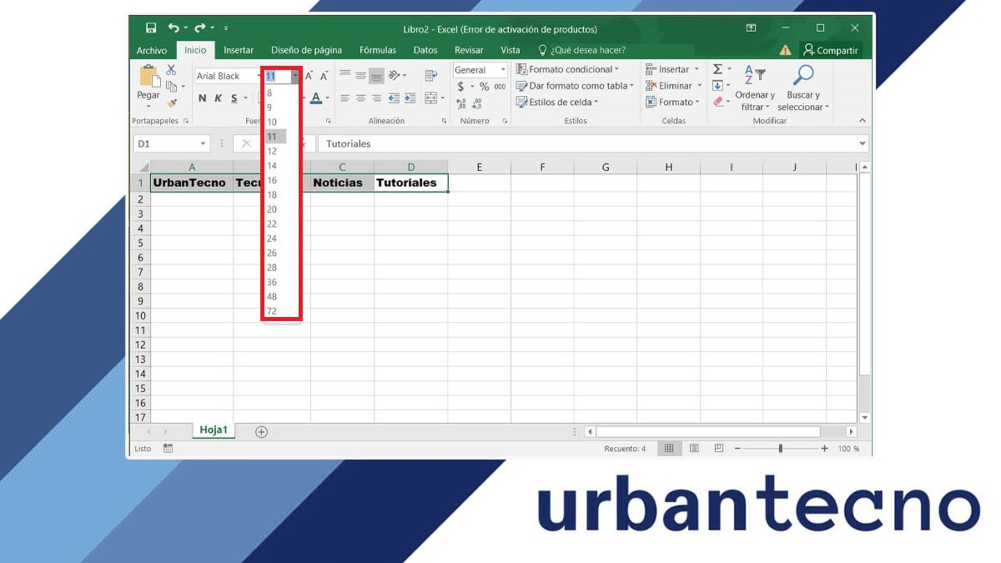 Cómo Cambiar El Tipo De Letra En Excel 3783